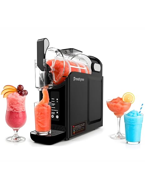 88oz Slushie Machine for Home with No Ice Needed, 6 Preset Program | Self-Cleaning Function, Quiet Operation, Perfect for Making Frozen Margaritas, Ice Cream, Milkshakes, Smoothies, Black