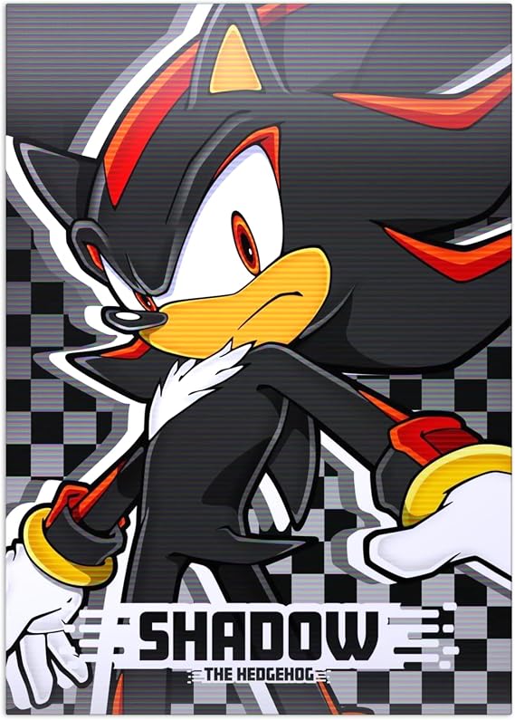 Displate Metal Poster Sonic the Hedgehog Shadow Wall Art M