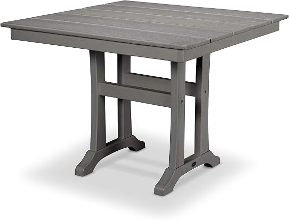POLYWOOD Dining Table, Slate Grey