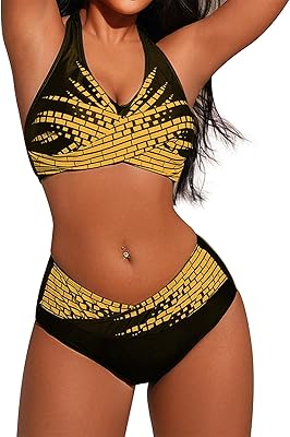 Womens One Piece Swimsuits Tummy Control High Waisted Tie-Dye Monokini Bathing Suit