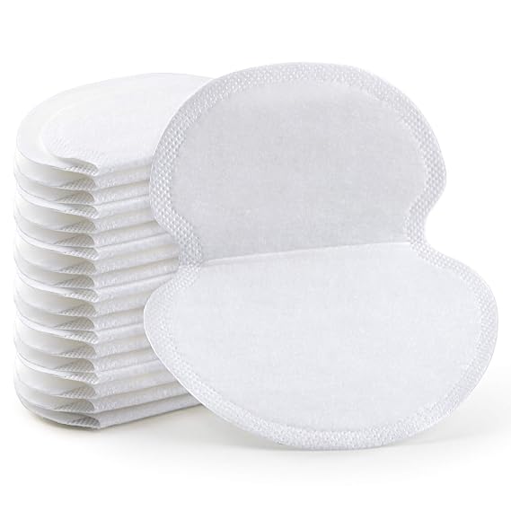 Armpit Sweat Pads Underarm Hyperhidrosis [100 PCS] for Men Women | PREMIUM QUALITY Non Visible, Extra Adhesive, Disposable Dress Guards/Shields, Non Sweat Armpit Protection