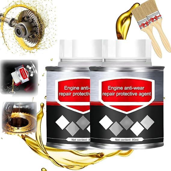 Engine Anti-wear Repair and Maintenance Conditioner,Highly Effective Engine Anti-Wear Protectant,Engine Restorer & Lubricant,Maximum Performance (2pcs)