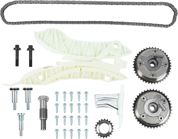 11367545862 Engine Timing Chain Kit with Camshaft Adjusters VVT Sprockets Fits for 2011-2016 Mini Cooper Countryman R60 2013-2016 Paceman R61 1.6L L4