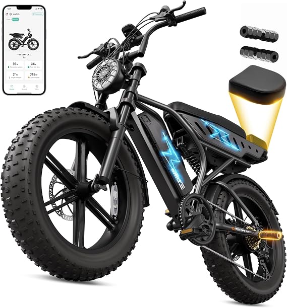 TST Electric Bike for Adults, 48V 15/30 Ah Battery for Urban Cycling
