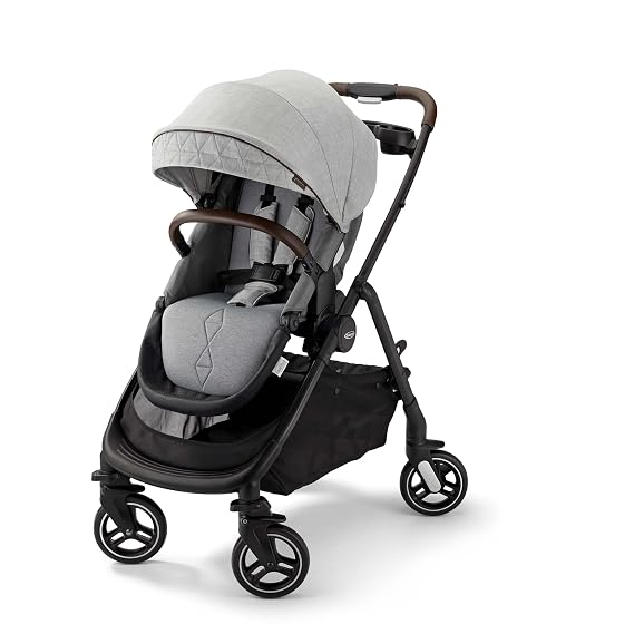 Graco Premier Modes Merge Stroller with EZ Spin Wheels for 360 Rotation, 3 Modes: Infant Car Seat Carrier, Carry Cot, to Toddler Stroller, Reversible Baby Stroller Seat, Midtown