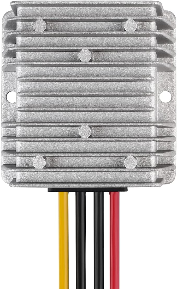 HOMELYLIFE DC Voltage Reducer Automatic Buck Boost Converter DC 8V-40V to 12V 6A 72W Step Down Up Regulator Waterproof Module Transformer for Golf Cart Club Cart