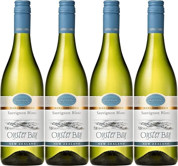 Oyster Bay Sauvignon Blanc - New Zealand 4 x 75cl - Case of Four Bottles of White Wines