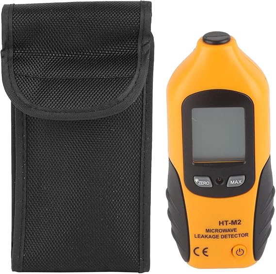 Jeanoko Microwave Detector HT-M2 Digital LCD Display Microwave Leakage Detector Radiation Meter Tester High Sensitivity to Radiation and Built in Alarm Function(Battery not Included)