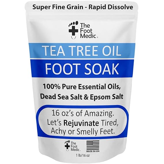 Tea Tree Oil Foot Soak with Epsom Salt 16 oz