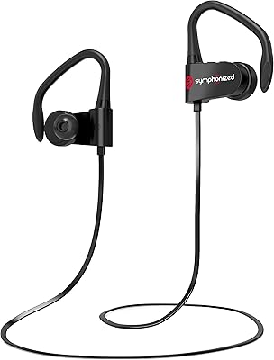 Symphonized Wireless Sport Earbuds - Neckband Bluetooth Headphones with Earhooks, Running Earbuds, Microphone