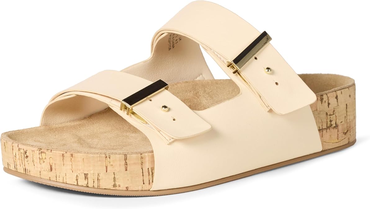 Amazon Essentials Women's Double Strap Cork Sandals