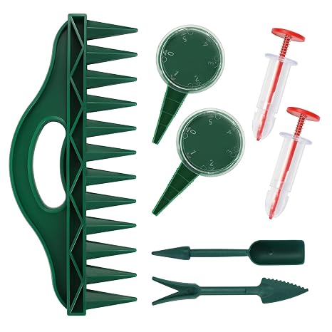 7 Pack Dibber for Planting Bulbs,Bulb Planter Tool,Garden Dibber for Growing Vegetables and Flowers for Greenhouses,Gardens,Lawns and Farmland