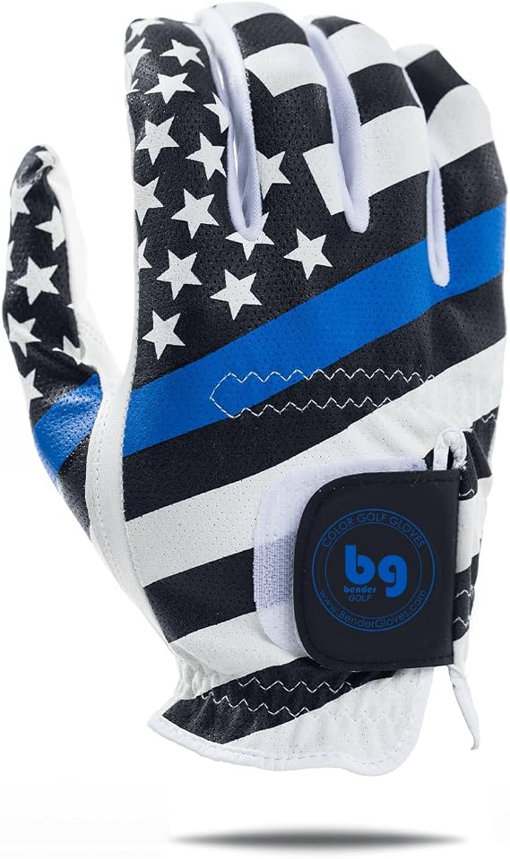 BG Bender - Mens Golf Glove, Durable Mesh Golf Gloves, Unique Golf Gloves - Right-Hand Glove (Worn on the Right Hand/for Left-Handed Golfers)