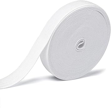Elastic Bands for Sewing,2 Inch 15Yard 540In White Elastic Band,High Elasticity Elastic Spool Knit Elastic Bands Sewing for Clothes,Pants,Dress,Swimwear,Waistband,Shoes or Crafts DIY etc