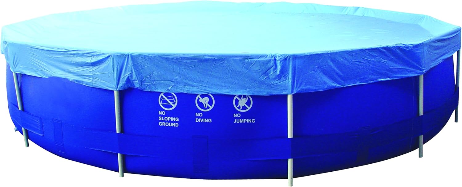 Jilong Poll PC 360 RSF – Pool cover for round steel frame, Blue