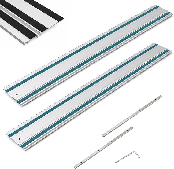 110" Track Saw Guide Rail for Makita. Pre-Fitted No-Chip & Anti-Slip