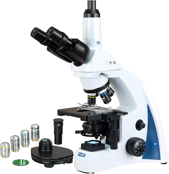 OMAX 40X-2000X Plan Infinity Phase Contrast Trinocular Siedentopf LED Lab Compound Microscope