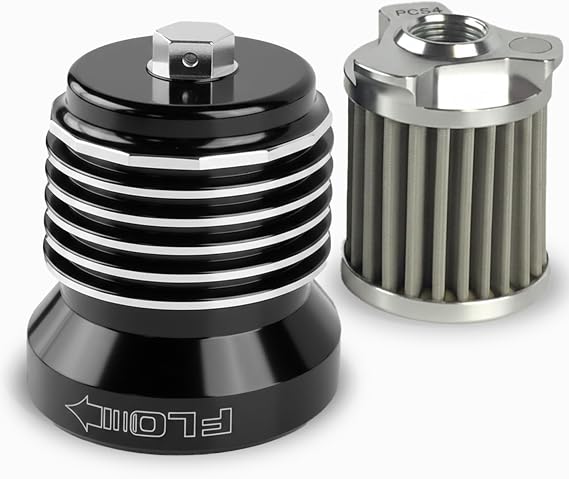 PC Racing FLO PCS4BC Reusable Harley Oil Filter Black Spin-On