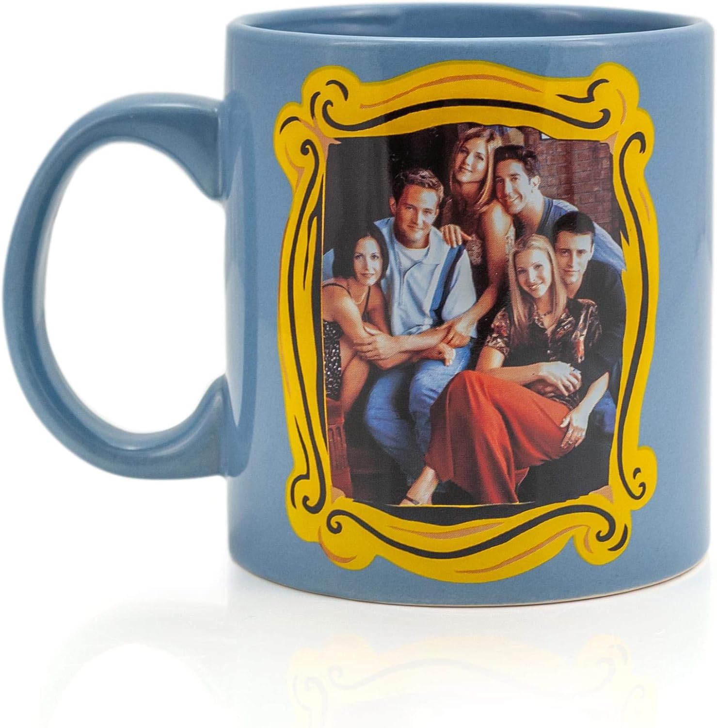 Silver Buffalo Friends Group In-Frame Ceramic Mug, 20 Ounce