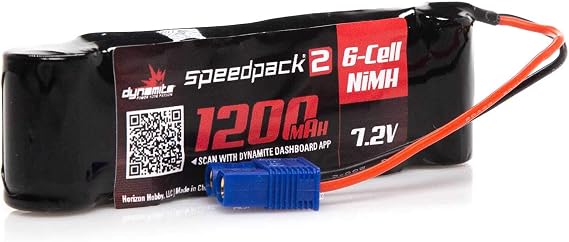 Dynamite SPEEDPACK2 7.2V 1200MAH 6 Cell NiMH Long MINIS DYNB2473 Car Batteries & Accessories