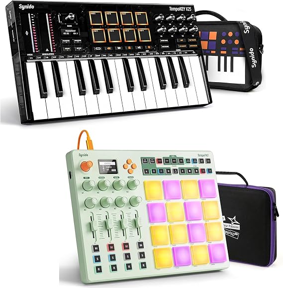 TempoKEY K25 USB C MIDI Keyboard with Wireless MIDI Pad Controller