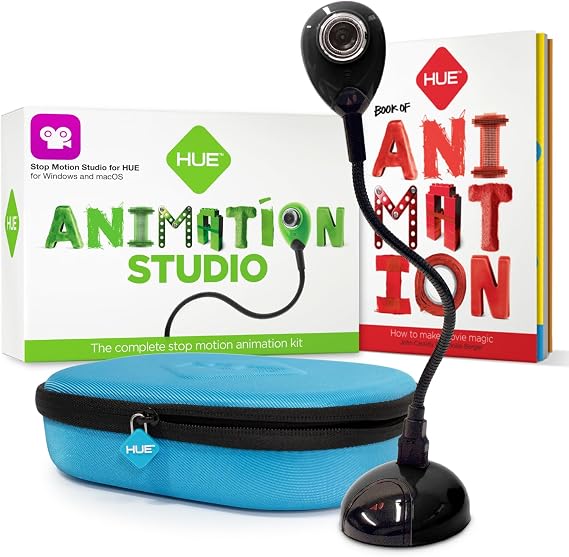 HUE Animation Studio: Complete Stop Motion Kit for Windows/macOS, Black