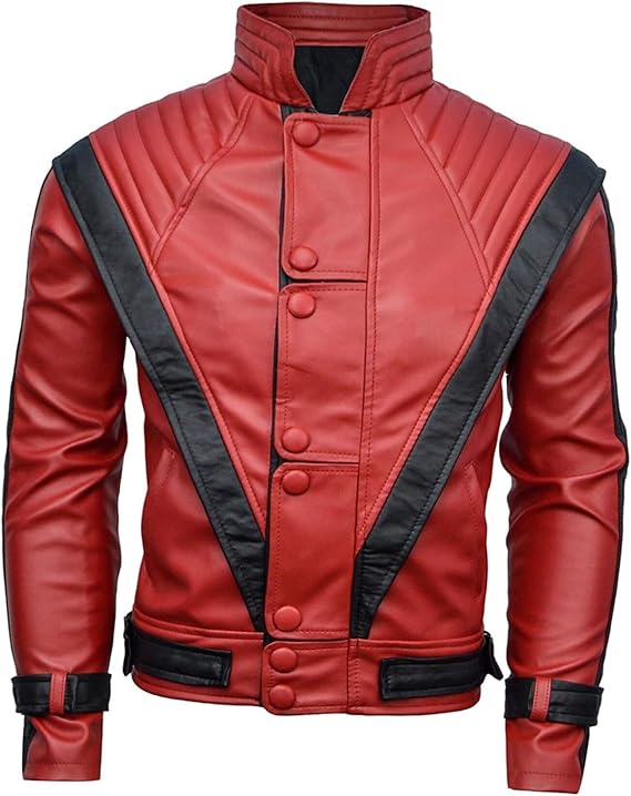 MJ Thriller Leather Jacket Thrilled Concert Cosplay Halloween Costume