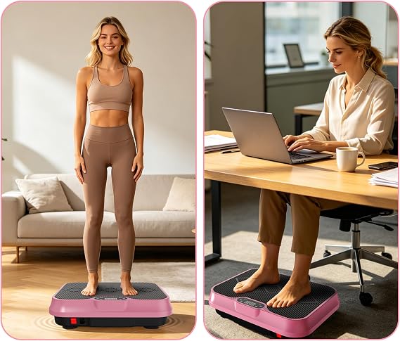 Vibration Plate Exercise Machine, Remote Control Resistance Bands