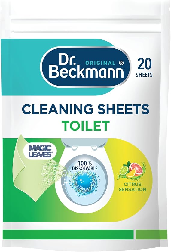 Dr. Beckmann Toilet Cleaning Sheets, Citrus Sensation, 20 Sheets