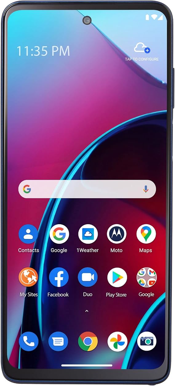 Total by Verizon Motorola Moto g Stylus (2022), 128GB, Blue - Prepaid Smartphone (Locked), 6.8 Inches