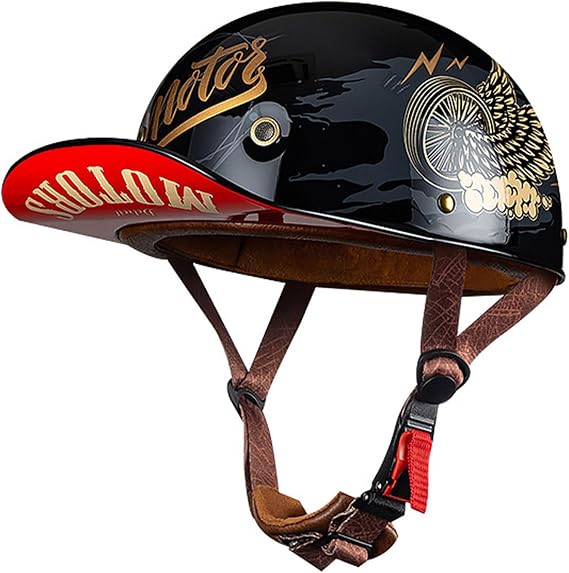 Baseball Cap Motorcycle Helmet Half Helmet DOT Approved