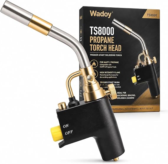 TS8000 Propane Torch Head, Trigger Start MAP-Pro and Propane Gas Torch