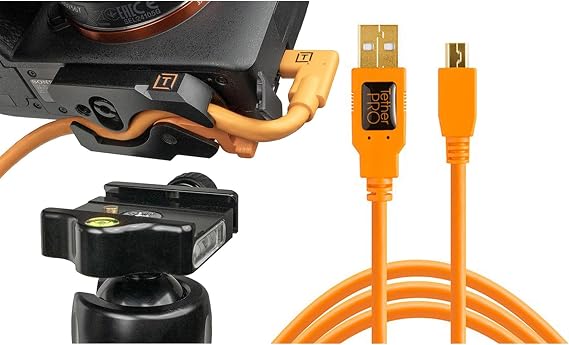 Tether Tools TetherPro USB 2.0 to Mini-B 5-Pin Cable Bundle with TetherGuard LeverLock Plate