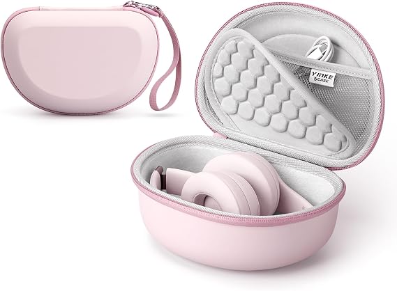 Hard Case for Beats Solo 4/Solo 3/Studio Pro/Studio3 On-Ear Headphones | Universal Portable Travel Organizer Bag, with Honeycomb Lid Protection