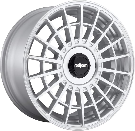 Rotiform LAS-R Silver Wheel with Painted Finish (17 x 8. inches /4 x 100 mm, 40 mm Offset)