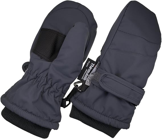 Zelda Matilda 100G 3M Thinsulate and Thick Sherpa - Waterproof & Reflective Long Cuff Mittens