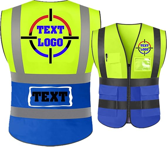 Personalized High Reflective Safety Vest Custom Hi Vis Safety Vest Men Women Construction Workwear Security Vest