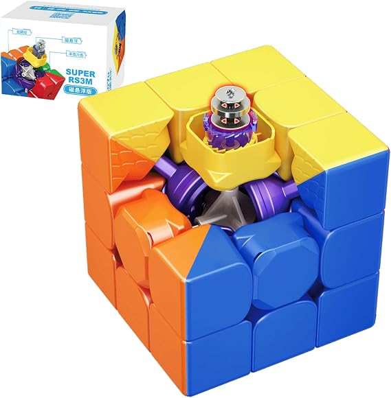 Bukefuno MoYu Super RS3M 2022 Maglev 3x3 Version Magnetic Speed Cube Stickerless MFJS Magic Puzzle 3x3x3 Cube Moyu 2022 Super RS3M Maglev Cubes