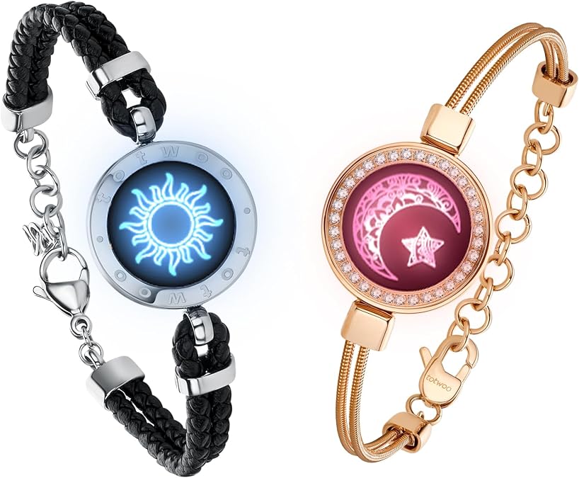 TOTWOO Long Distance Touch Bracelets with Vibration Function