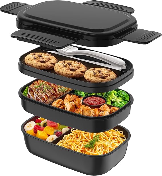 HOMETALL Bento Box Adult, Lunch Box Containers for Men Women