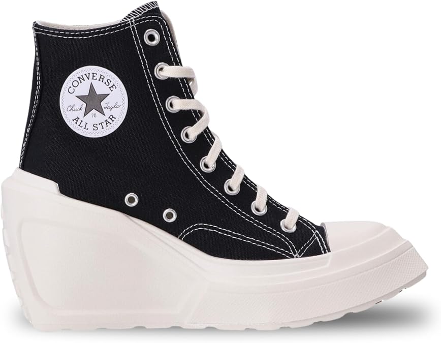 Converse Chuck 70 De Luxe Wedge Hi Kadın Günlük Ayakkabı A06478C Siyah