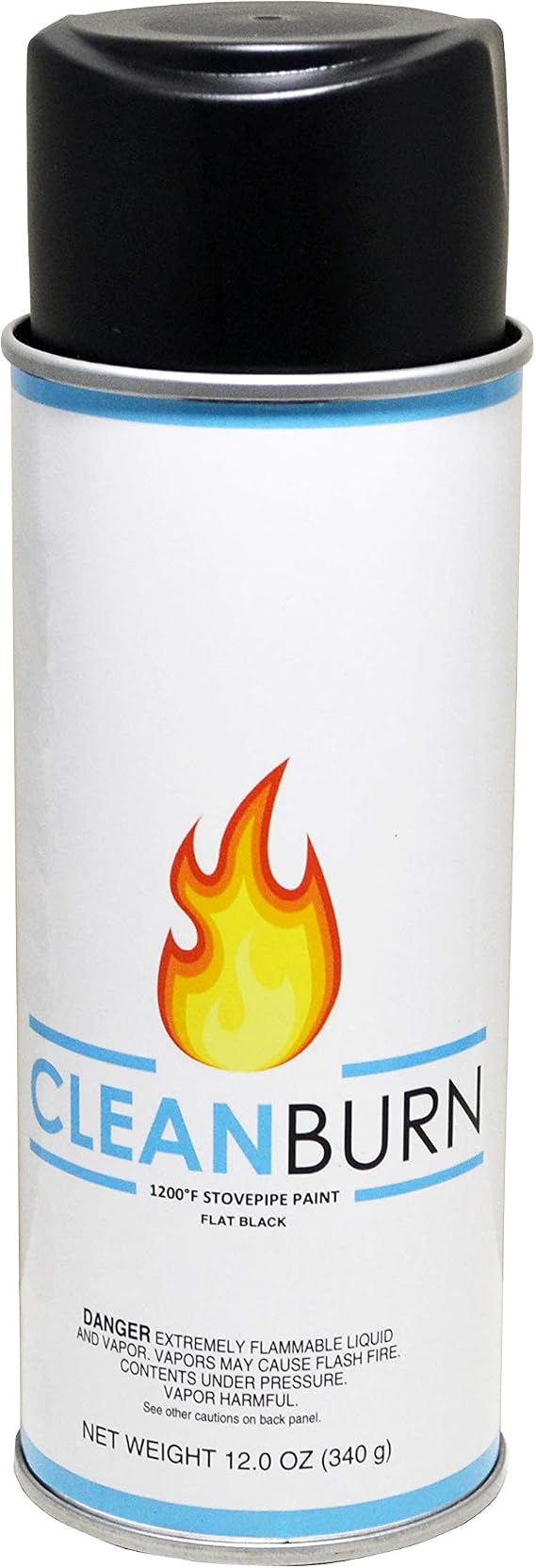 High Heat Stove Paint - Ideal for Stoves, High Temp Black Spray Paint with Flat Finish