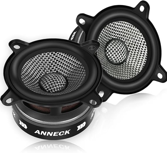 3.5" Speakers Car Audio 300W Peak Power - Carbon Fiber Cone Woofers for Deep Bass & Crystal Clear Audio, Easy Install for Cars,Trucks, SUVs, DIY (2-Pack)