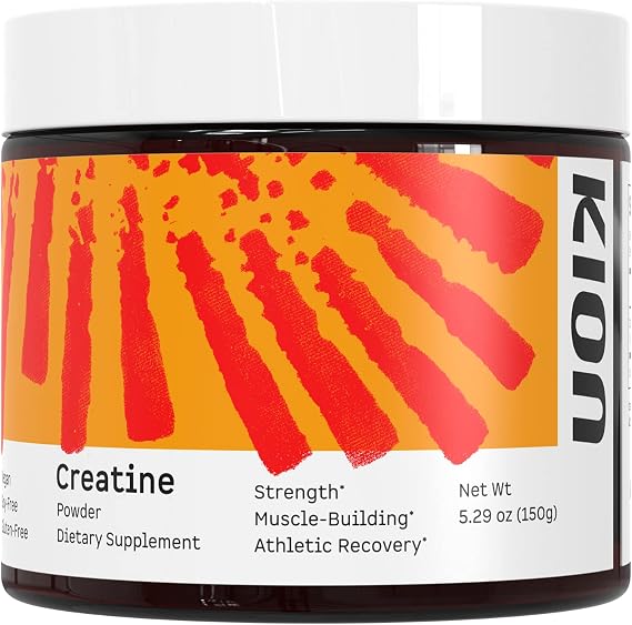 Kion Creatine Monohydrate Powder, Creapure, Unflavored, Strength & Muscle