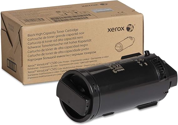 Xerox VersaLink C500/C505 Black High Yield Toner | Genuine and reliable black toner, high 12100 page yield, VersaLink C500 and C505 compatibility