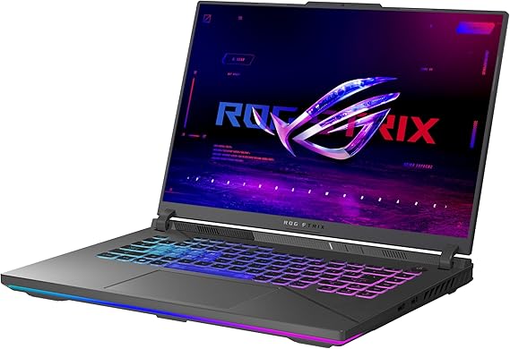 ASUS ROG Strix G16 (2024) Gaming Laptop, 16 ROG Nebula Display 16:10 QHD 240Hz, NVIDIA GeForce RTXTM 4070, Intel CoreTM i9-14900HX, 16GB DDR5-5600, 1TB PCIe Gen4 SSD, Wi-Fi 6E, Win 11, G614JIR-AS94
