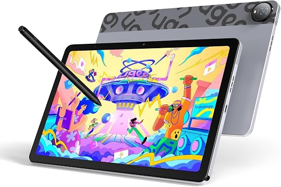 UGEE Pad ドローイングタブレット コンピューター不要、6GB+128GB 楽しい描画パッド 2K ウルトラHD 大画面、フルラミネートスクリーン、Android 14タブレット描画スタンド 7000mAh+18Wバッテリー用、スタンドアロンタブレット10.36
