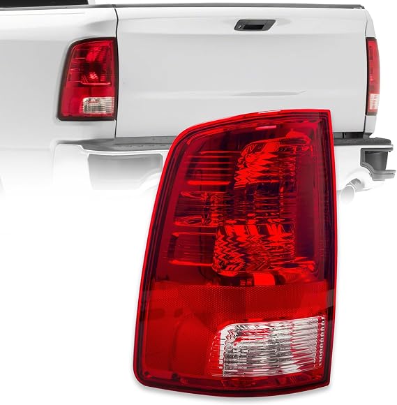 RANSOTO Tail Light Compatible with 2009-2018 Dodge Ram 1500 2500 3500 Classic Left Driver Side Truck Rear Taillight Brake Lamp With Bulb Replaces CH2818124