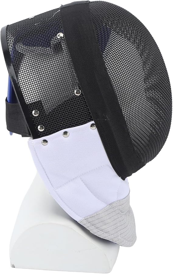 Fencing Mask, Lightweight and Comfortable, Sport Mask, Thickened Bibs with Metal Mesh Lining for Competitive Training, Club Practice, and Amateur Fencing Events