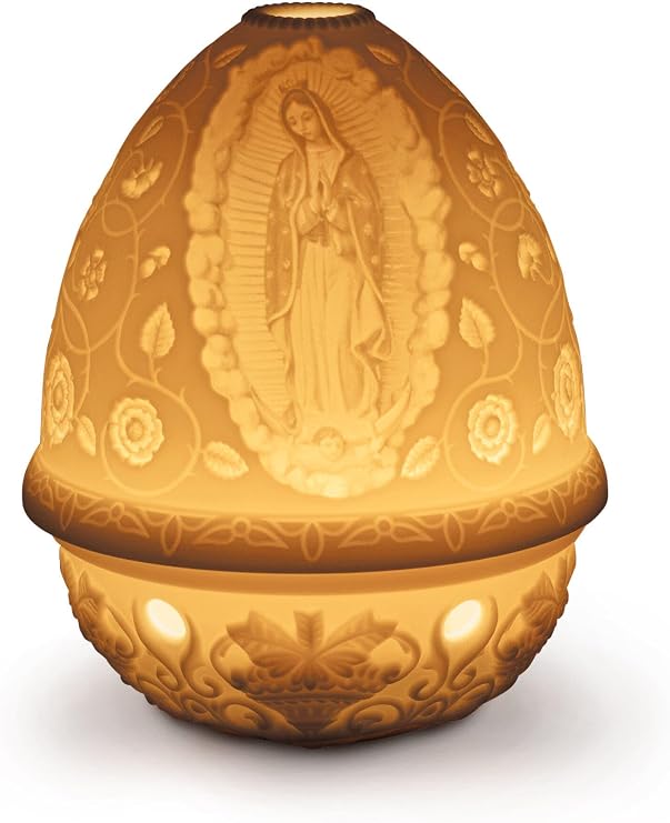 LLADRO Our Lady of Guadalupe Lithophane. Porcelain Litophane.